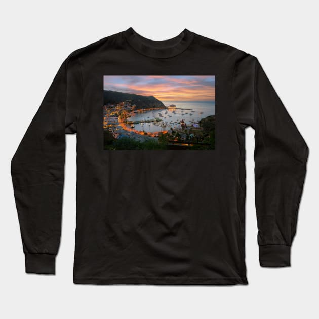 Catalina Island Long Sleeve T-Shirt by jswolfphoto